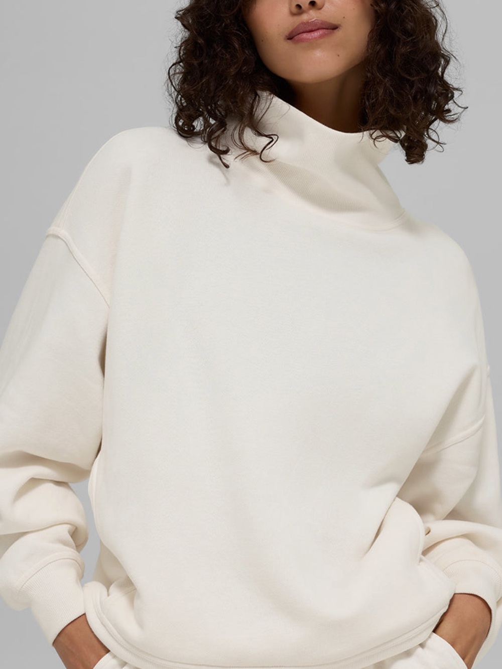 ALO Hazy Mock Neck Pullover